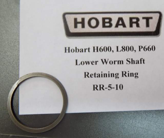 Hobart H600-L800- Mixer Worm Gear Retaining Ring RR-005-10
